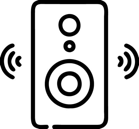 Premium Speaker Icon for High-Fidelity Audio Systems and Sound