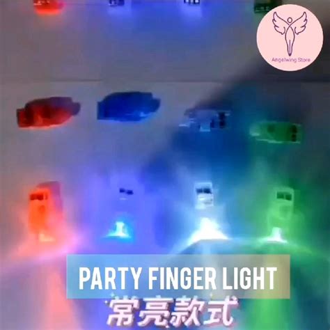 Led Finger Flash Light Led Glowing Finger Light Colorful Ring Light