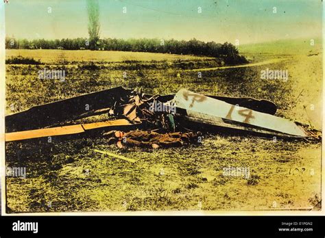 World War One Aircraft crash Stock Photo - Alamy