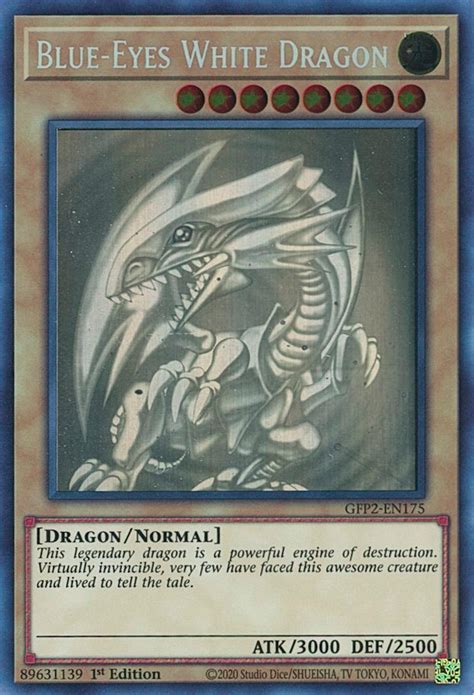 Yu Gi Oh First Edition Ghost Rare Blue Eyes Ultimate Dragon