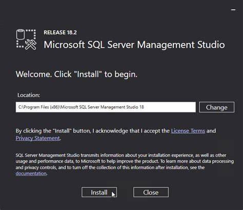 Installing The Sql Server Management Studio Ssms