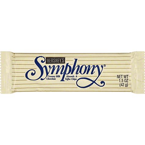 Hershey Symphony Milk Chocolate Almond Toffee Bar 42g