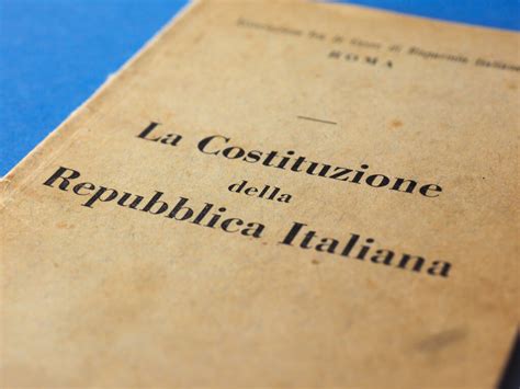 Italian Constitution Book In Rome