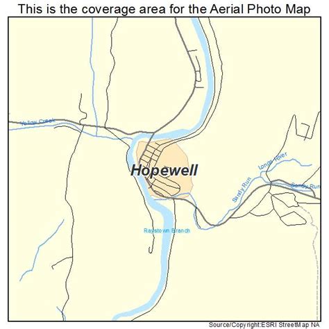 Aerial Photography Map of Hopewell, PA Pennsylvania