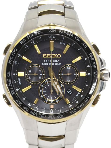 【seiko】セイコー『コーチュラ クロノグラフ』ssg010 8b92 0al0 09番 メンズ ソーラー電波クォーツ 1週間保証