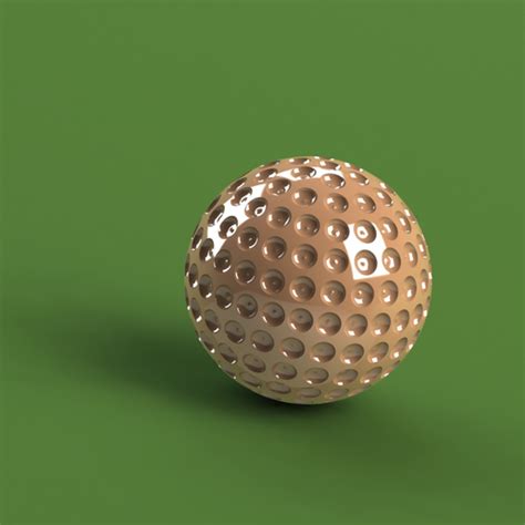 Download Free Stl File Golf Ball • Model To 3d Print ・ Cults