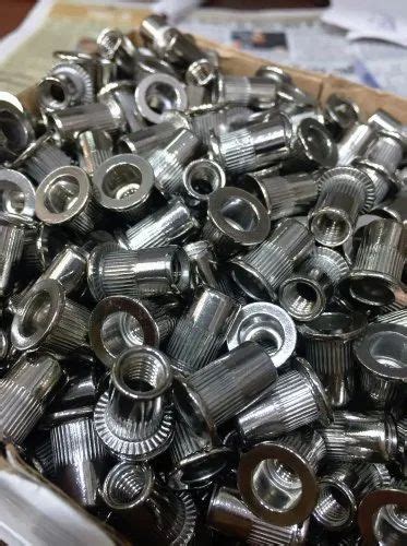 Silver Mild Steel Rivet Nut At Rs 6 Piece In Vadodara ID 24563313891