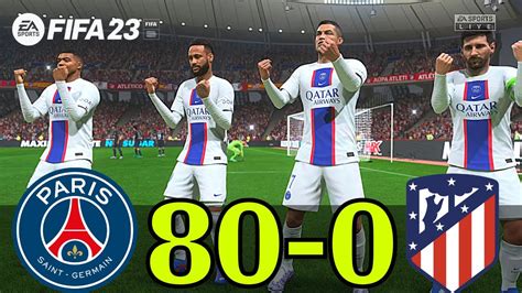 Fifa 23 Ronaldo Messi Mbappe Neymar All Stars Psg Vsatletico Madrid Ucl Final Youtube