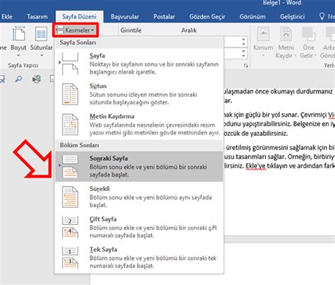 Word Belgesini Yatay Ya Da Dikey G Sterme Nas L Yap L R Teknobeyin