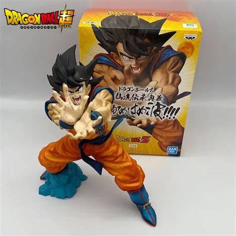 Figura De Dragon Ball Son Goku Anime Super Saiyan Kamehameha Estatua