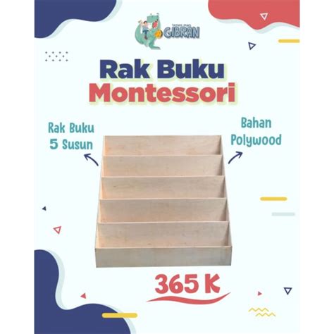 Jual Rak Buku Montessori Shopee Indonesia