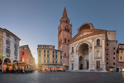 Panorama Of Basilica Di Sant Andrea Mantua Lombardy Italy Anshar