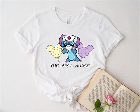 Disney Stitch Nurse Characters Shirt Disney Stitch School Nurse Shirt