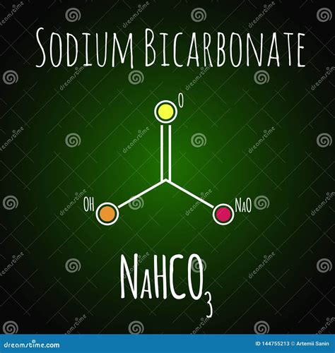 Bicarbonato Di Sodio O Bicarbonato Di Sodio Struttura Chimica Formula