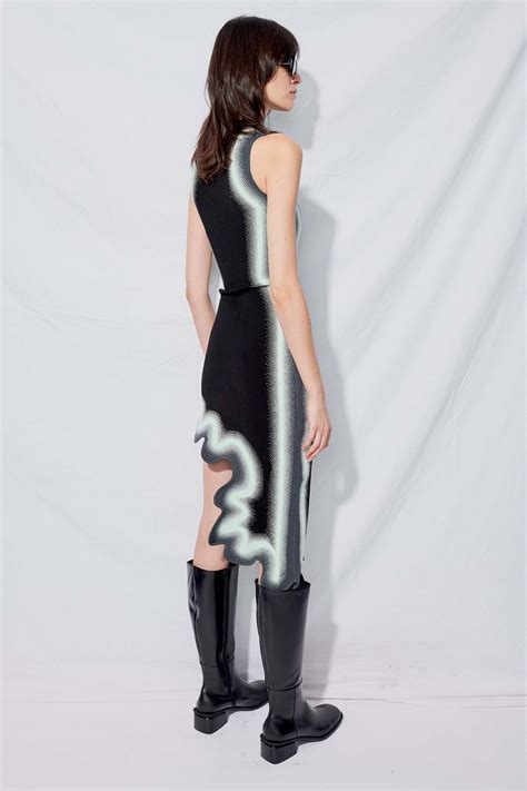 Ph5 Brooklyn Wavy Asymmetric Dress Black Garmentory