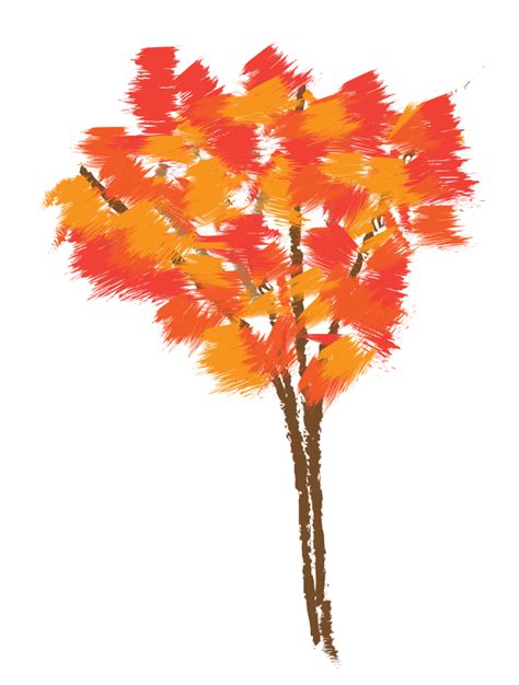 Autumn Tree Vector Clip Art