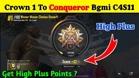 Crown To Conqueror C S In Bgmi Solo Rank Push Bgmi Rank Push