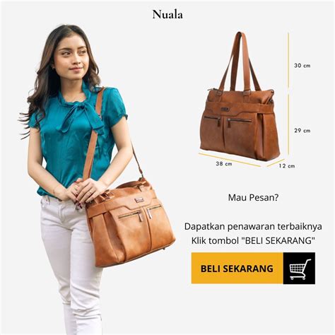 Jual Nuala Bag By Manjua Tas Kerja Tas Kuliah Muat Laptop Inch