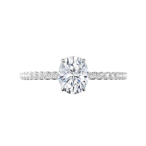 4 Carat Old European Cut Moissanite Diamond Hidden Halo Wedding Set