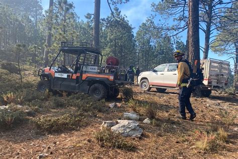 Combate Protección Civil NL incendio forestal en Galeana El Semanario