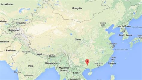 Where is Nanning on map China