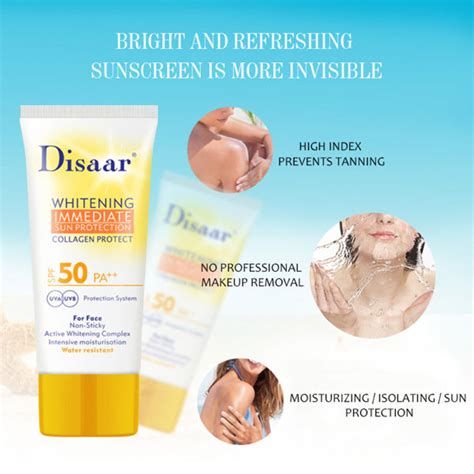 Disaar Sunscreen Whitening Immediate Sun Protection Formula Spf Pa