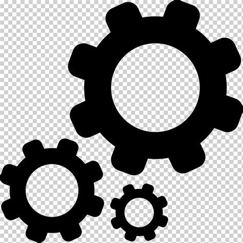 Iconos De Computadora Engranajes Diverso Negro Transporte Png