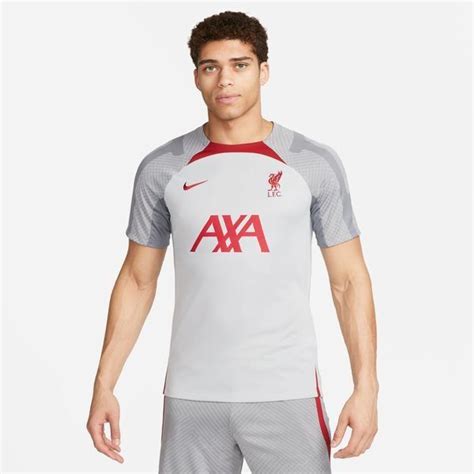 Liverpool T Shirt D Entra Nement Dri Fit Strike Gris Gris Rouge