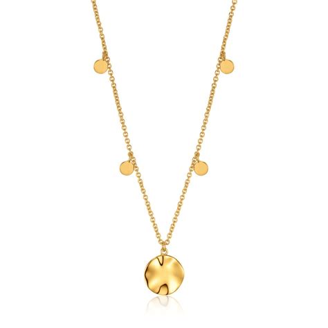 Ripple Drop Discs Necklace Hansons Jewellers