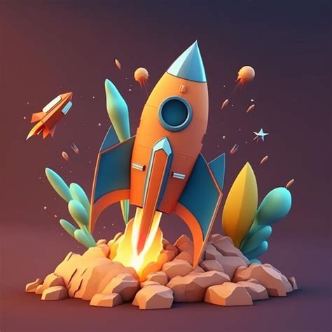 Premium Ai Image Space Rocket Launch Ui Ux Ai Generated