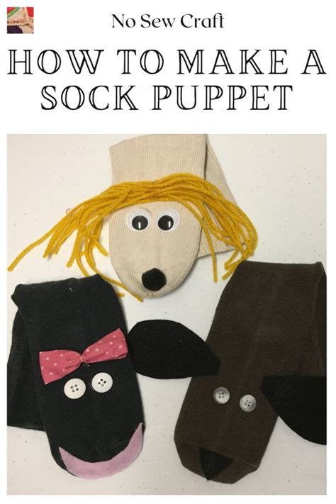 How To Make A Simple Sock Puppet No Sewing Necessary Artofit