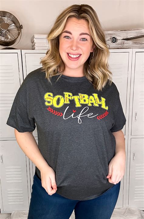 Softball Life Graphic T Shirt Tees2urdoor