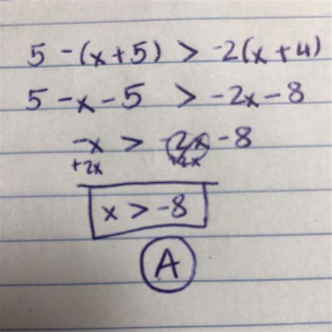 Question 6 Multiple Choice Worth 1 Points 01 04 LC Solve For X 5