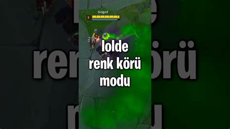 Renk K R Modu Op Shorts Leagueoflegends Youtube