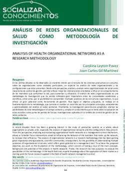 An Lisis De Redes Organizacionales De Salud De Investigaci N