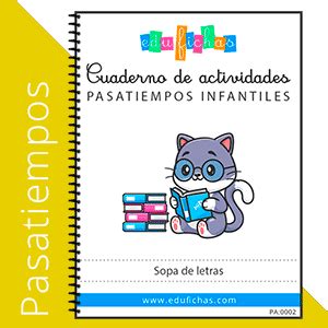 Libro De Pasatiempos Para Imprimir Pdf Pasatiempos Sopas De Letras