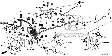 Honda Clarity Pipe U Brake Brakes Lines 46374 Trv A00 Honda