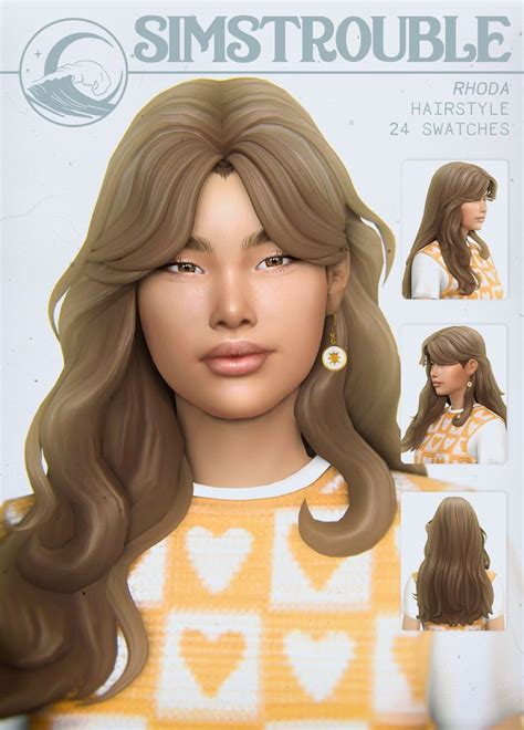 Rhoda Hairstyle By Simstrouble Simstrouble Sims Mods The Sims 4