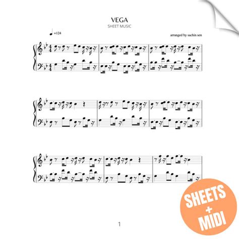 Vega SHEET MUSIC MIDI Sachin Sen