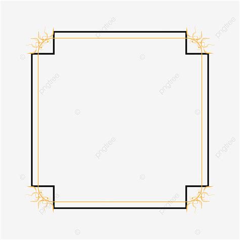 Rose Gold Border Vector Art Png Black And Gold Border Gold And Black