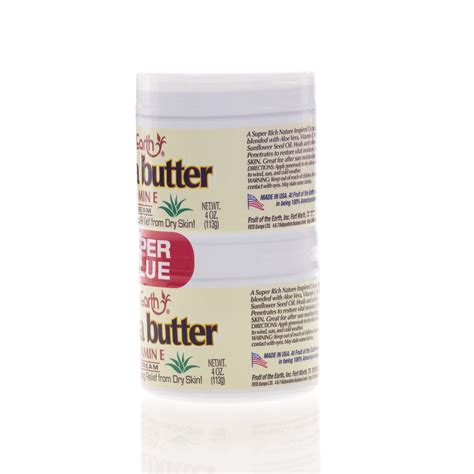 Fruit Of The Earth Cocoa Butter With Aloe Vitamin E Skin Care Cream 2 Jars New Ebay