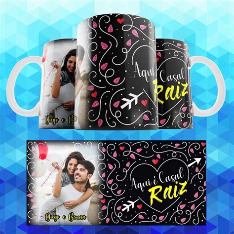 Caneca Personalizada Casal Raiz Can Elo Produtos Especiais