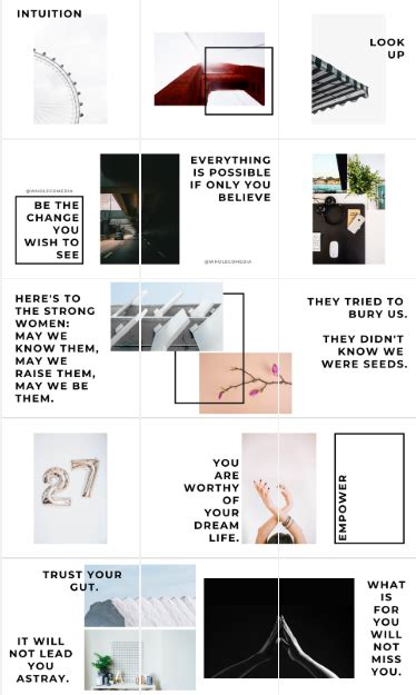 Minimalist Instagram Mosaic Template Wholeco Media Media