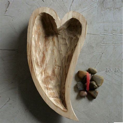 Decorative Wood Heart Shape Bowl Heart Shaped Bowls Wood Hearts