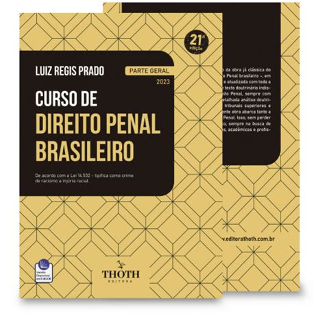 Editora Thoth Curso De Direito Penal Brasileiro Parte Geral