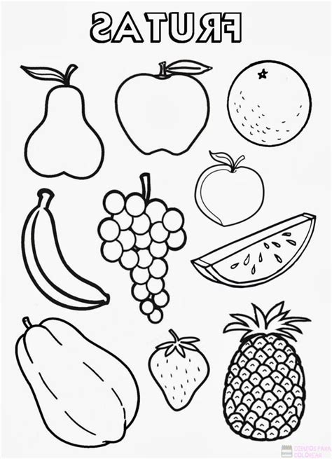 ᐈ Dibujos De Frutas【top 30】un Delicioso Boceto Dibujos Para Colorear