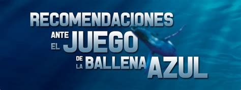 Recomendaciones Ante El Juego De La Ballena Azul