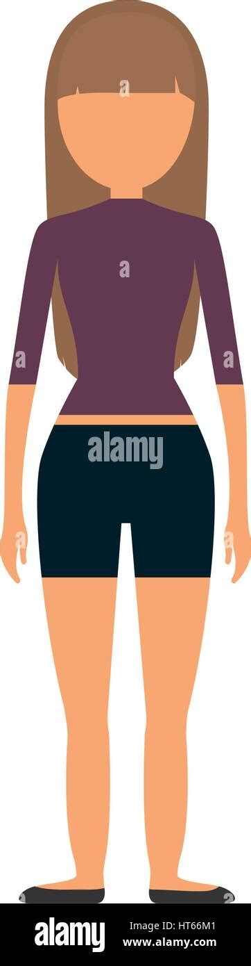 Character Woman Faceless Image Stock Vector Image Art Alamy