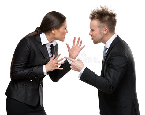 Two business people debate stock photo. Image of arguing - 39061652