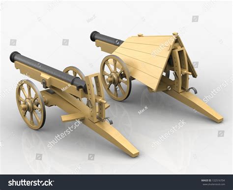 Cannon Leonardo Da Vinci Codex Atlanticus 0032r Stock Photo 122516704